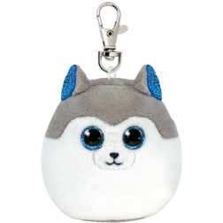 TY Squish-A-Boosâ¢ Slush Gray & White Husky, Clip 5" x 2.5" x 2.5" Plush Toy MichaelsÂ White 5" x 2.5" x 2.5"